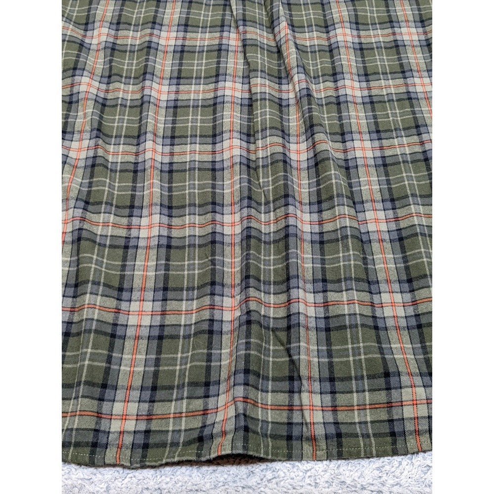 Browning Mens 3XL Green Plaid Flannel Shirt Long Sleeve Outdoor Button Up ~58" - Picture 14 of 16